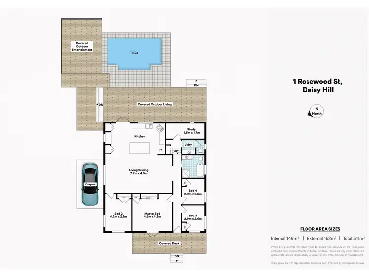 Floorplan of Homely house listing, 1 Rosewood Street, Daisy Hill QLD 4127