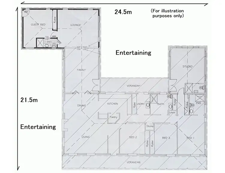 Floorplan of Homely rural property listing, 288 Riverlea Road, Mudgee NSW 2850