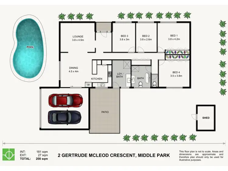 Floorplan of Homely house listing, 2 Gertrude Mcleod Crescent, Middle Park QLD 4074
