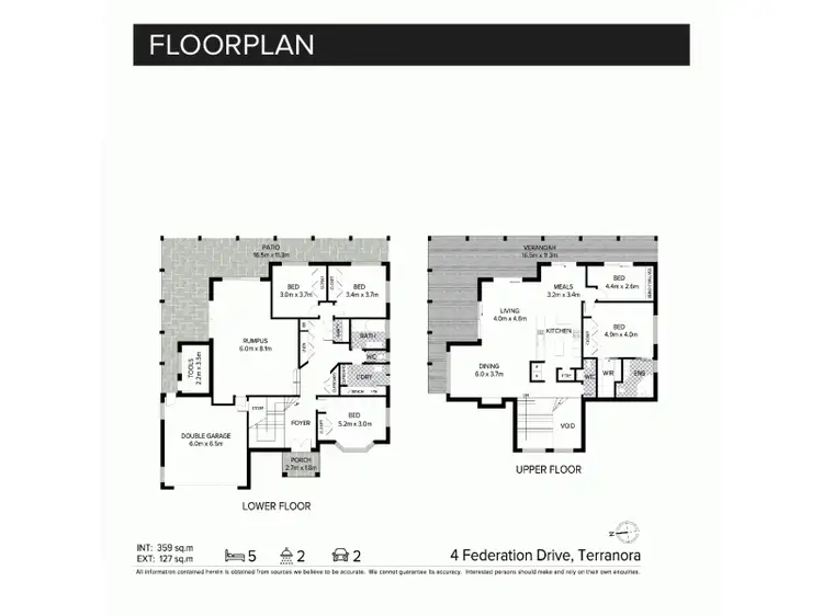 Floorplan of Homely house listing, 4 Federation Drive, Terranora NSW 2486