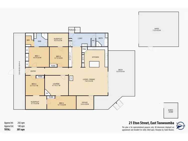 Floorplan of Homely house listing, 21 Eton Street, East Toowoomba QLD 4350