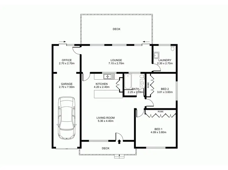 Floorplan of Homely house listing, 27 Fourth Avenue, Toukley NSW 2263