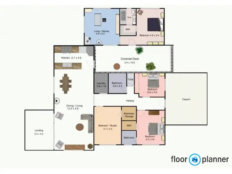 Floorplan of Homely rural property listing, 796 Crabtree Road, Crabtree TAS 7109