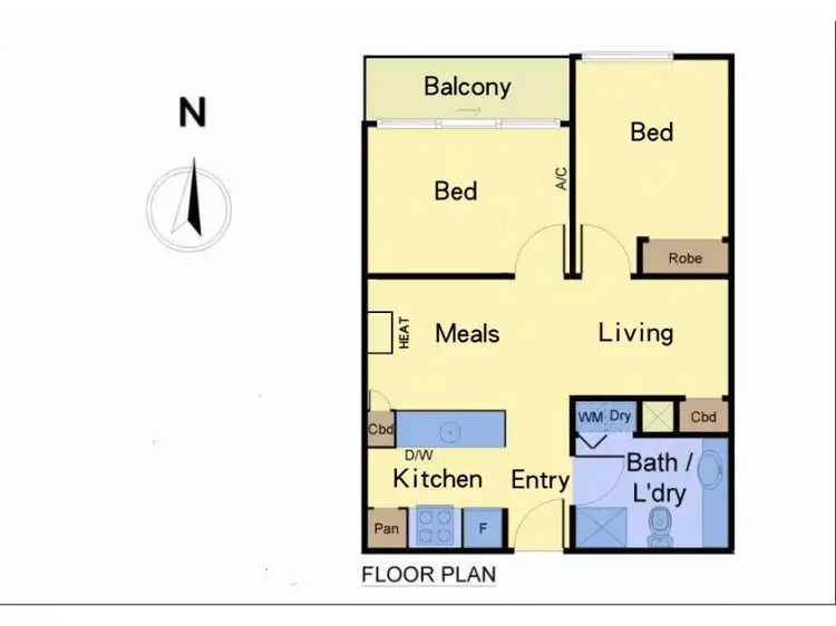 Floorplan of Homely apartment listing, 115/1 Bouverie Street, Carlton VIC 3053