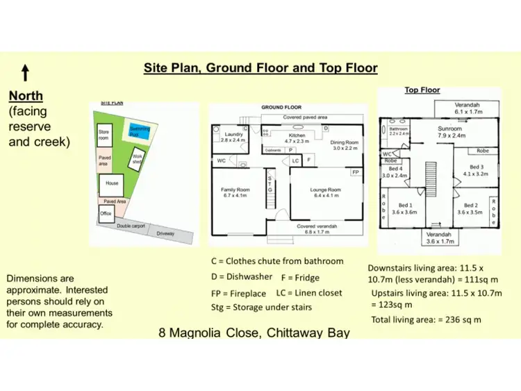 Floorplan of Homely house listing, 8 Magnolia Close, Chittaway Bay NSW 2261