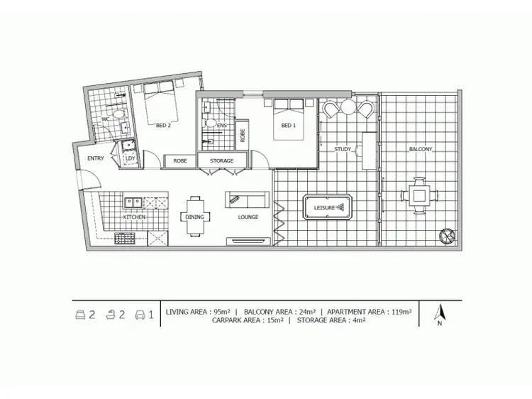 Floorplan of Homely unit listing, 806/18 Footbridge Boulevard, Wentworth Point NSW 2127