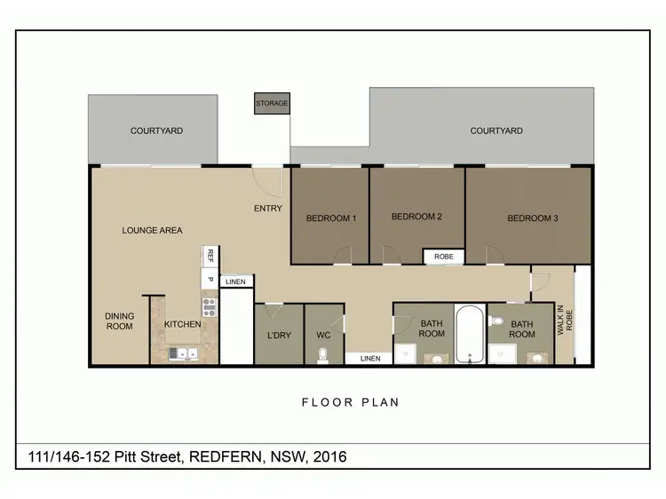 Floorplan of Homely apartment listing, 111/146-152 Pitt Street, Redfern NSW 2016