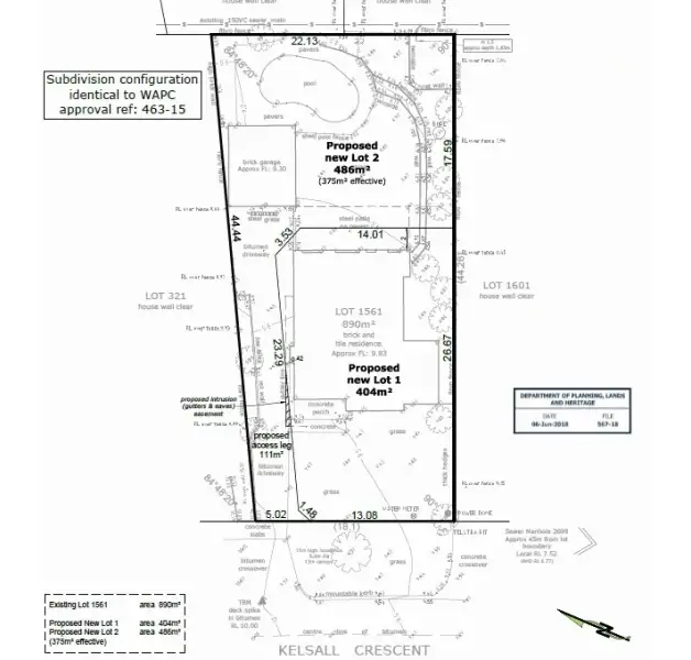 Floorplan of Homely land listing, 30 Kelsall Crescent, Manning WA 6152