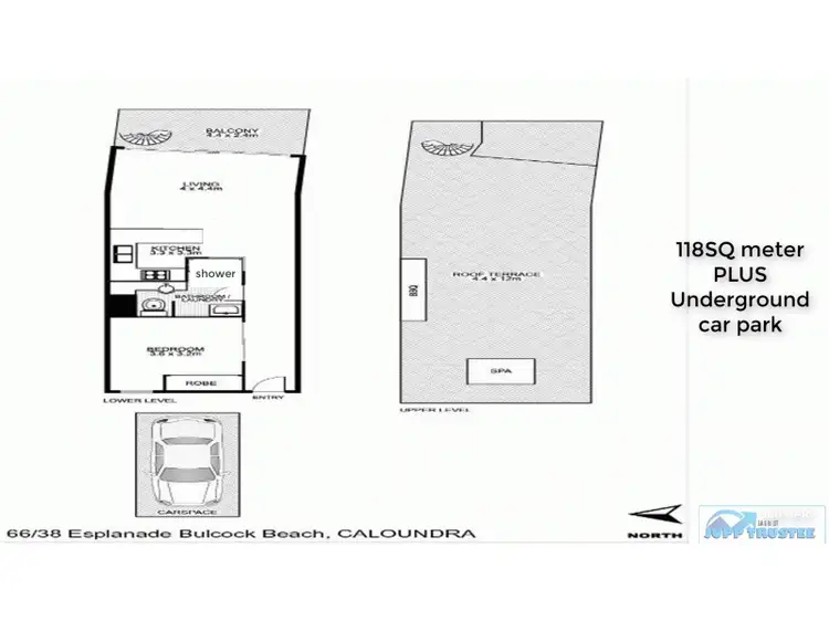 Floorplan of Homely apartment listing, 66/Grand Pacific 100 Bulcock Street, Caloundra QLD 4551