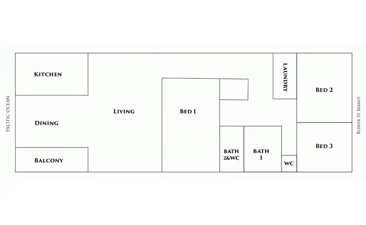 Floorplan of Homely apartment listing, 8/122 Bower Street, Manly NSW 2095