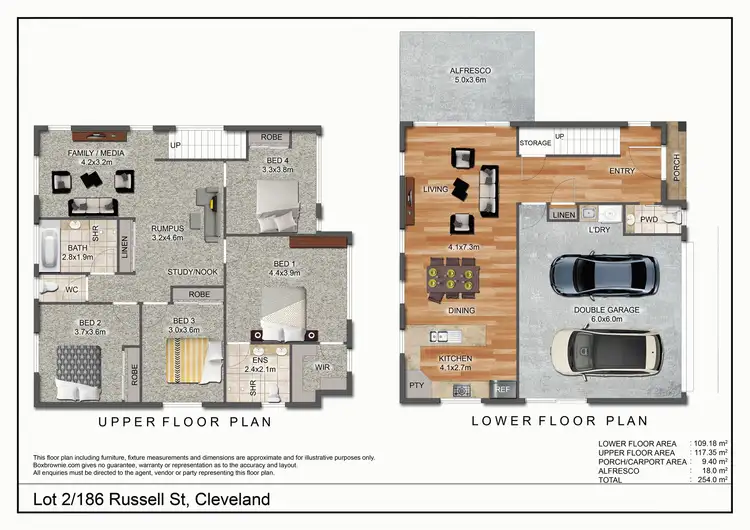 Floorplan of Homely house listing, House 2/186 Russell Street, Cleveland QLD 4163