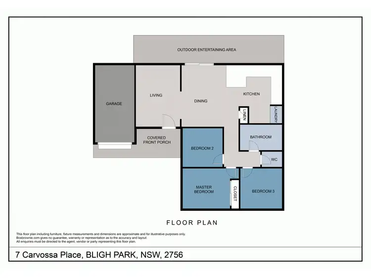 Floorplan of Homely house listing, 7 Carvossa Place, Bligh Park NSW 2756