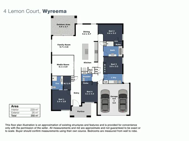 Floorplan of Homely house listing, 4 Lemon Court, Wyreema QLD 4352