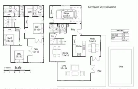 Floorplan of Homely townhouse listing, 8/17-19 Island Street, Cleveland QLD 4163