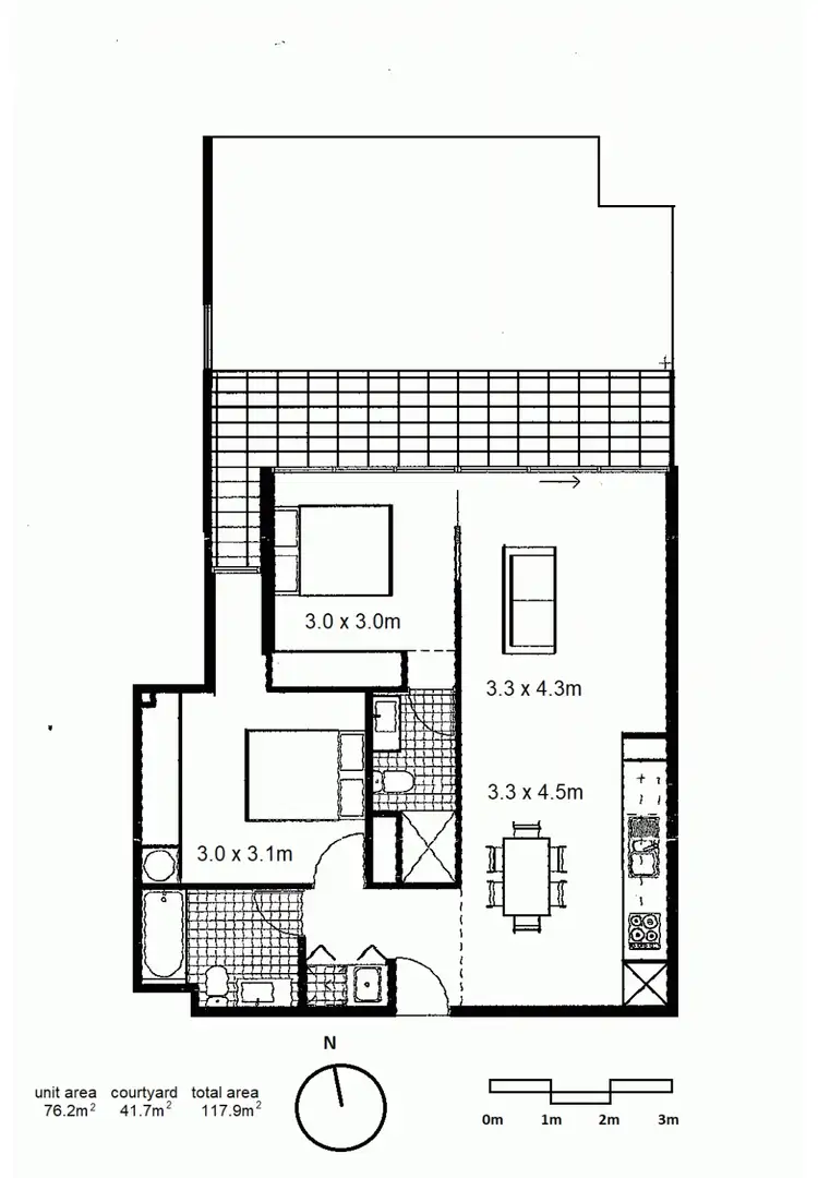 Floorplan of Homely apartment listing, 3/2-4 Samada Street, Notting Hill VIC 3168