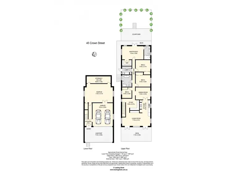 Floorplan of Homely house listing, 45 Crown Street, Bardon QLD 4065