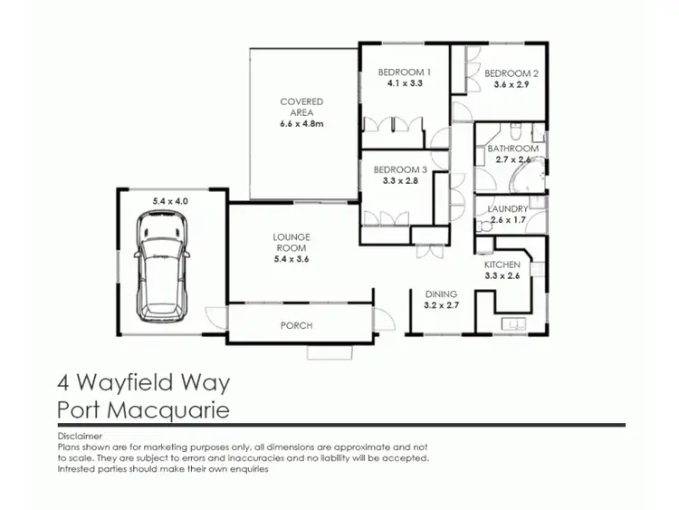 Floorplan of Homely house listing, 4 Wayfield Way, Port Macquarie NSW 2444