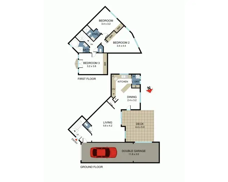 Floorplan of Homely townhouse listing, 8/19-23 Meriel Street, Sans Souci NSW 2219