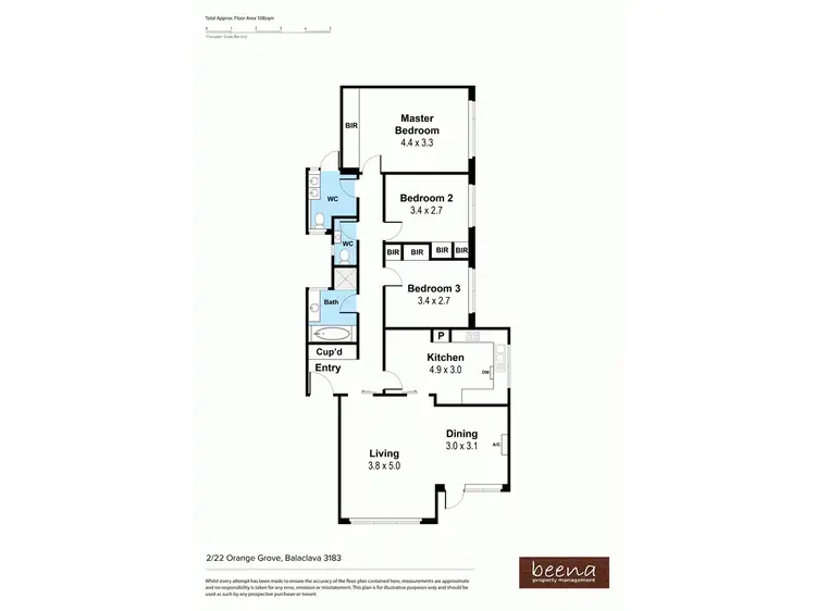 Floorplan of Homely flat listing, 2/22 Orange Grove, Balaclava VIC 3183