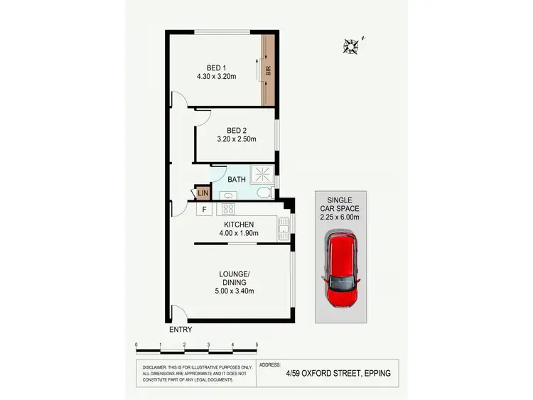 Floorplan of Homely apartment listing, 4/59 Oxford Street, Epping NSW 2121