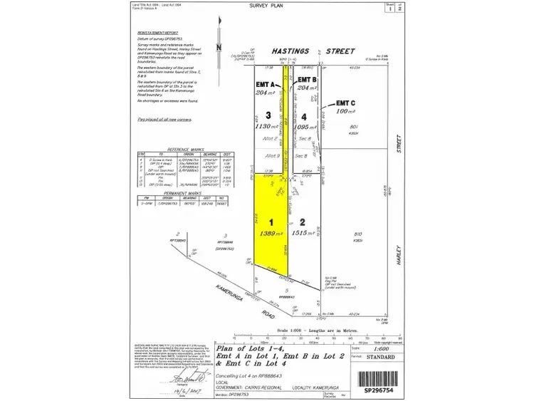 Floorplan of Homely land listing, 7B Hastings Street, Kamerunga QLD 4870