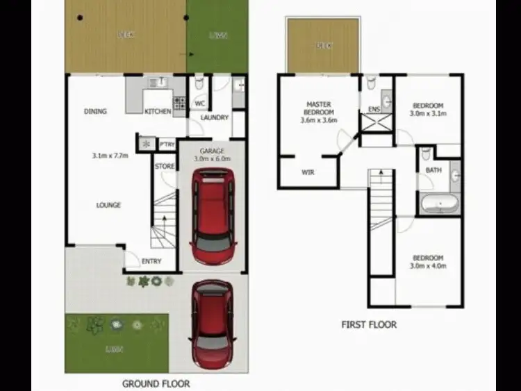 Floorplan of Homely townhouse listing, 3A/1-7 Ridgevista Court, Reedy Creek QLD 4227