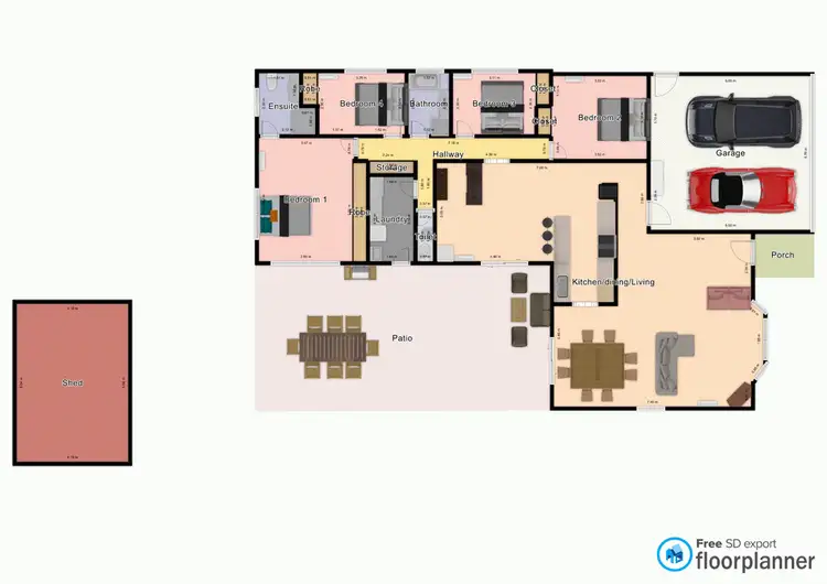 Floorplan of Homely house listing, 3 Potts Street, Norman Gardens QLD 4701