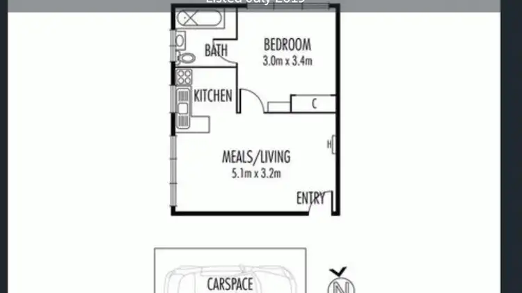Floorplan of Homely apartment listing, Unit 1/446 Albion Street, Brunswick West VIC 3055