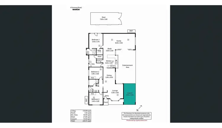 Floorplan of Homely house listing, 4 Purnong Road, Mannum SA 5238