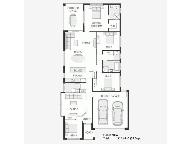 Floorplan of Homely house listing, 23 Ribbonwood Street, Ripley QLD 4306