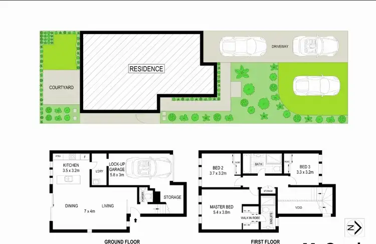 Floorplan of Homely townhouse listing, 36/126 Marina Quays Boulevard, Hope Island QLD 4212
