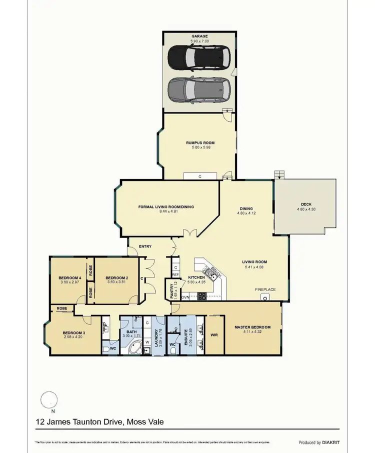 Floorplan of Homely house listing, 12 James Taunton Drive, Moss Vale NSW 2577