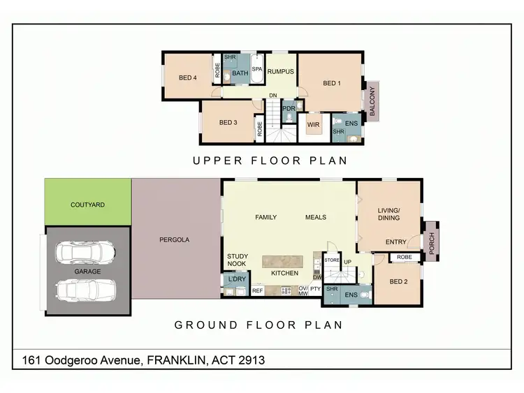 Floorplan of Homely house listing, 161 Oodgeroo Avenue, Franklin ACT 2913