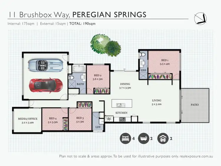 Floorplan of Homely house listing, 11 Brushbox Way, Peregian Springs QLD 4573