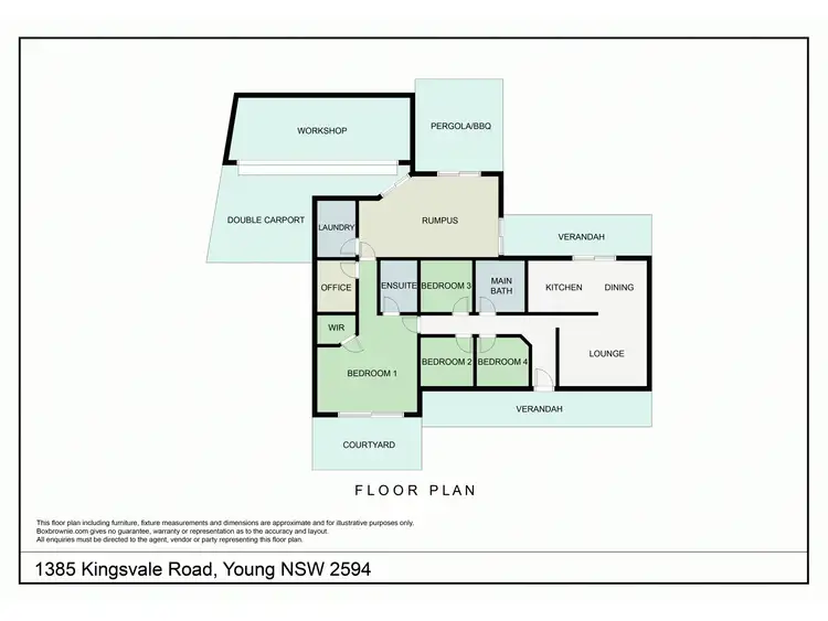 Floorplan of Homely house listing, 1385 Kingsvale Road, Young NSW 2594
