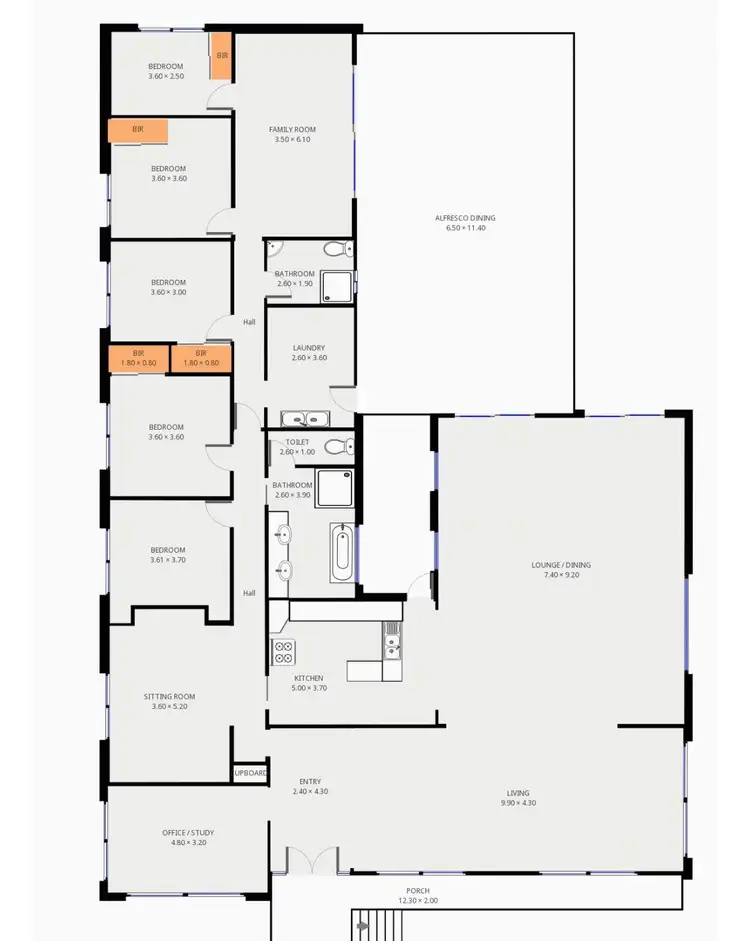Floorplan of Homely house listing, 106 Princes Street, Traralgon VIC 3844