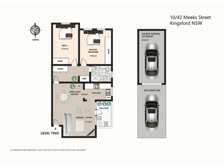 Floorplan of Homely unit listing, 10/42 MEEKS STREET, Kingsford NSW 2032