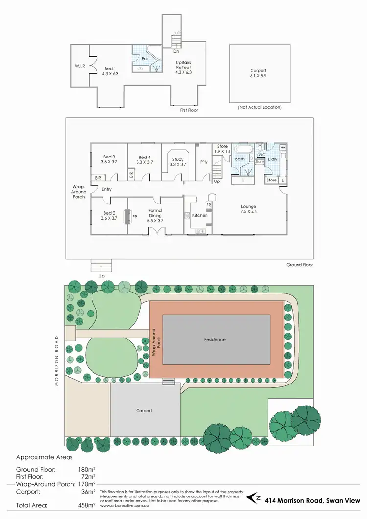 Floorplan of Homely house listing, 414 Morrison Road, Swan View WA 6056