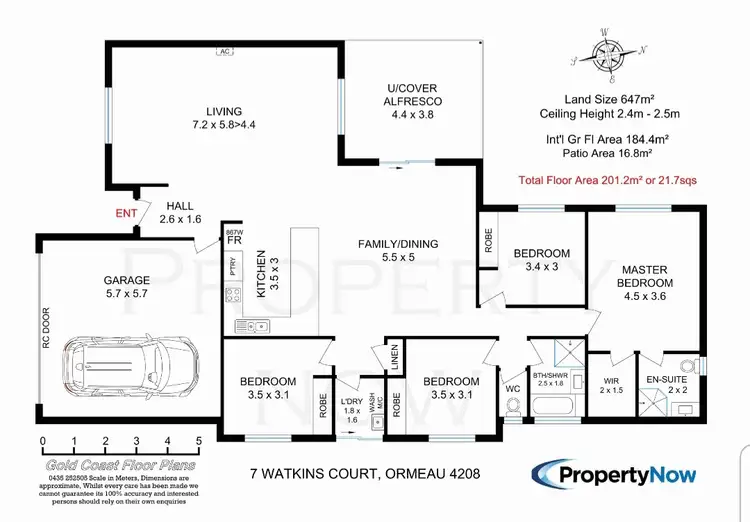 Floorplan of Homely house listing, 7 Watkins Court, Ormeau QLD 4208