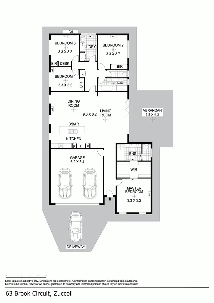 Floorplan of Homely house listing, 63 Brooke Circuit, Zuccoli NT 832