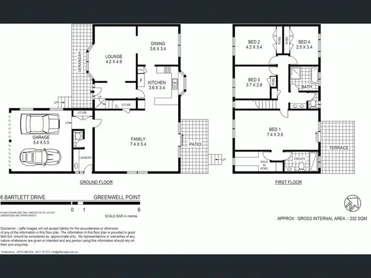 Floorplan of Homely house listing, 6 Bartlett Drive, Greenwell Point NSW 2540
