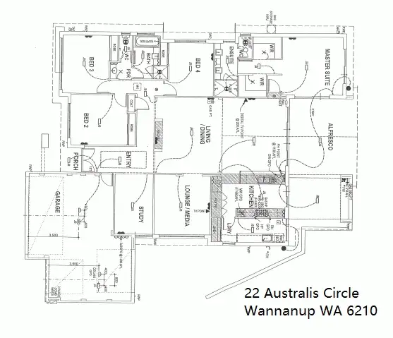 Floorplan of Homely house listing, 22 Australis Circle, Wannanup WA 6210