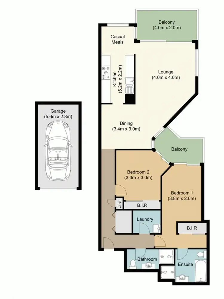 Floorplan of Homely apartment listing, 810/88-90 George Street, Hornsby NSW 2077