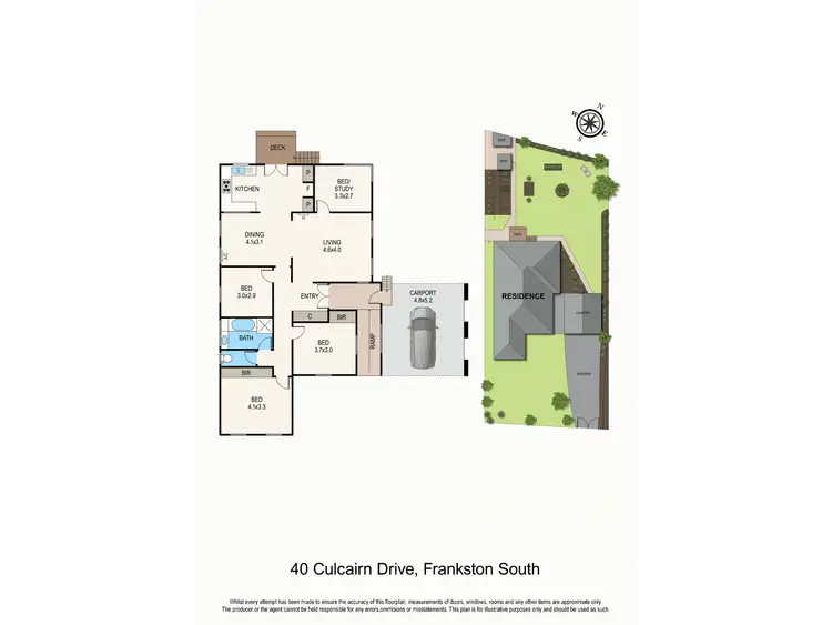 Floorplan of Homely house listing, 40 Culcairn Drive, Frankston South VIC 3199