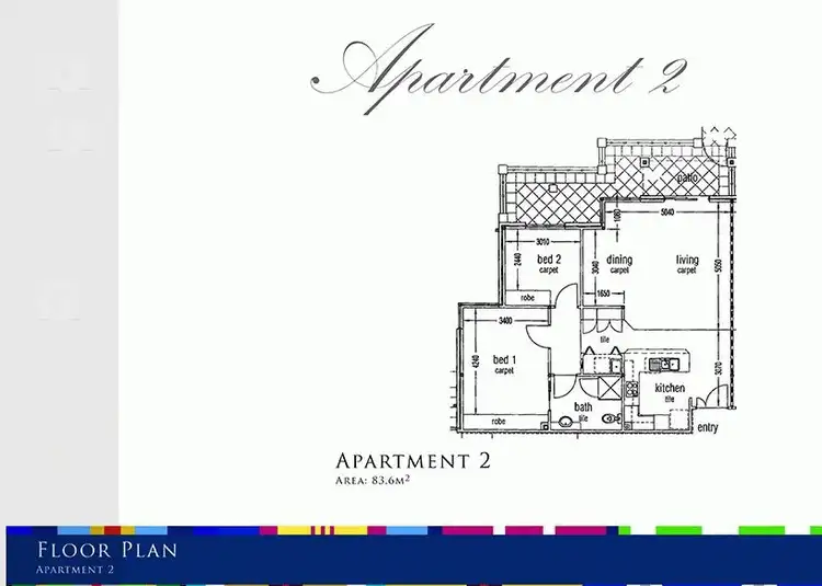 Floorplan of Homely apartment listing, 55 Ferguson Avenue, Myrtle Bank SA 5064