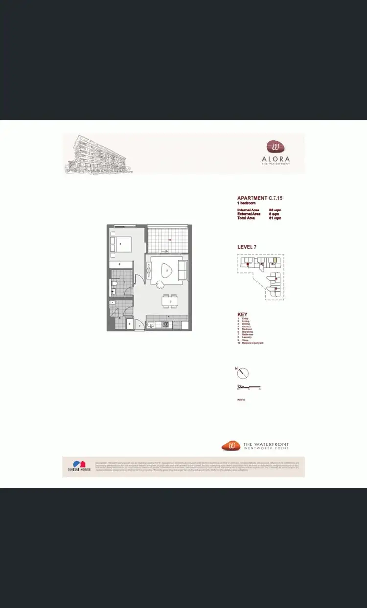 Floorplan of Homely apartment listing, 715/14 Nuvolari Place, Wentworth Point NSW 2127