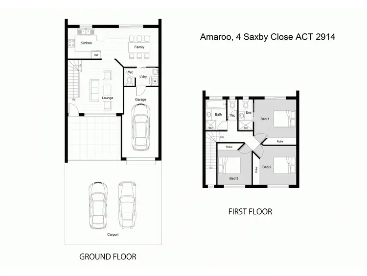 Floorplan of Homely townhouse listing, 4 Saxby close, Amaroo ACT 2914