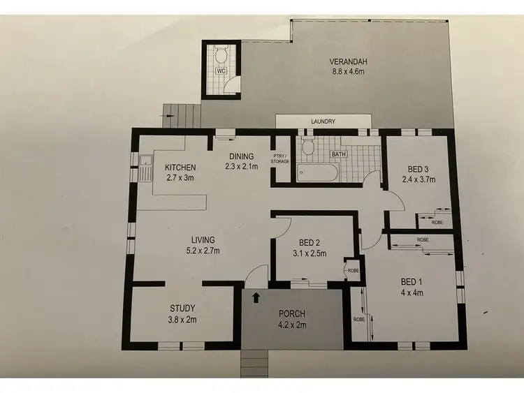 Floorplan of Homely house listing, 1a Bell Street, South Townsville QLD 4810