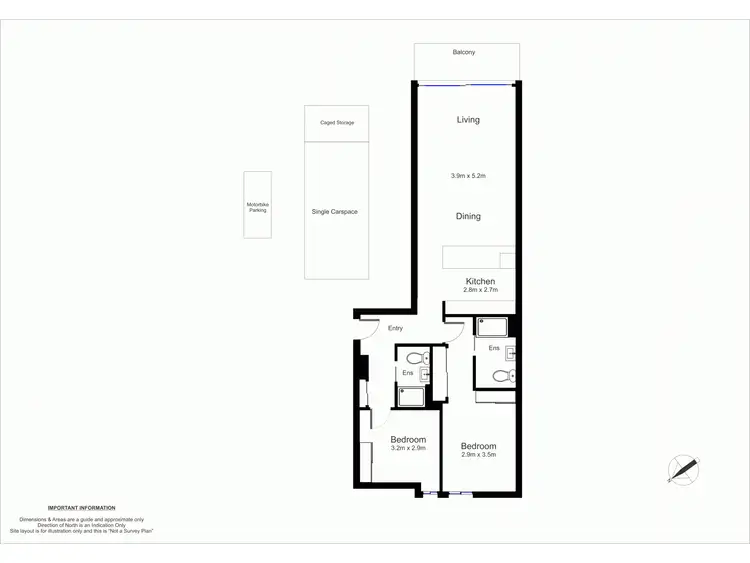Floorplan of Homely apartment listing, B208/75 Shortland Esplanade, Newcastle NSW 2300
