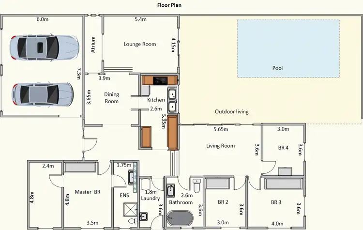 Floorplan of Homely house listing, 18 Crouch Avenue, Atherton QLD 4883